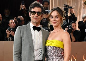 Leighton Meester Shines in Miu Miu at Golden Globes 2026