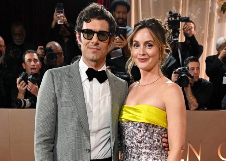 Leighton Meester Shines in Miu Miu at Golden Globes 2026