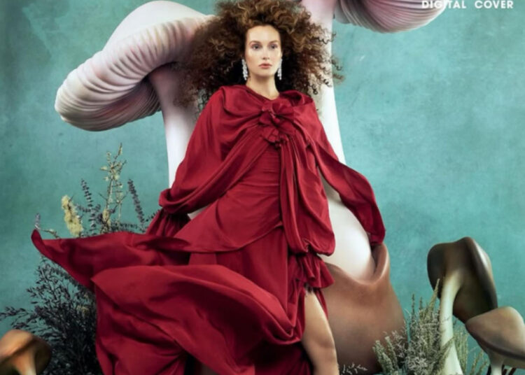 Leighton Meester styled by Law Roach for Vogue Greece is lush and dreamy