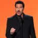 Lionel Richie presents the award for song of the year during the 60th annual Academy of Country Music Awards on Thursday, May 8, 2025, in Frisco, Texas. (AP Photo/Chris Pizzello)
