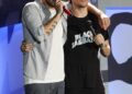 Louis Tomlinson said his new song about his late One Direction bandmate Liam Payne will be 'challenging to sing live' (pictured together in 2015)