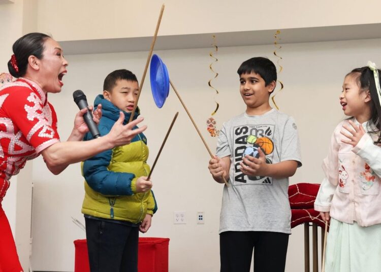Lunar New Year celebrated with acrobatics, crafts, music