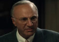 A close up of Kevin O'Leary looking angry in Marty Supreme.