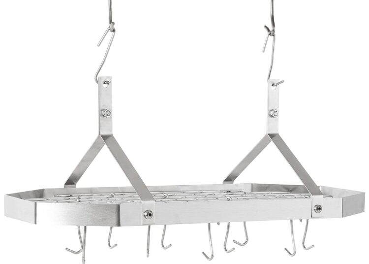Stainless steel pot rack