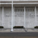 The facade of the recently renamed Donald J. Trump and John F. Kennedy Memorial Center for the Performing Arts, in Washing...