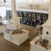 the inside of a bookstore from the second floor