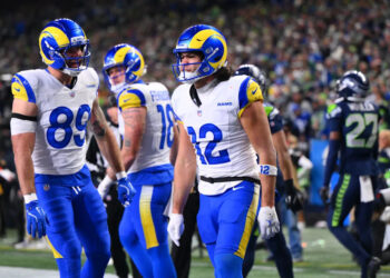 <p>Los Angeles Rams wide receiver Puka Nacua celebrates after a touchdown against the Seattle Seahawks during the second half in the 2026 NFC Championship Game. Mandatory Credit: Steven Bisig-Imagn Images</p>