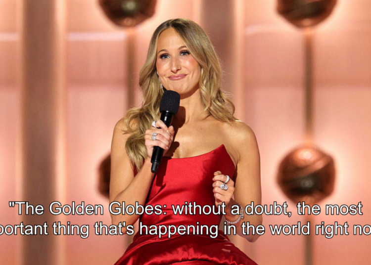 Nikki Glaser's Golden Globes monologue brutally roasts both celebrities and the government