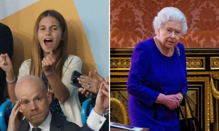 Princess Charlotte and Queen Elizabeth have an 'uncanny resemblance,' according to a source. mega