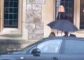 The Princess of Wales was spotted driving herself to an engagement at Windsor Castle yesterday
