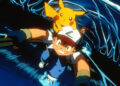 Ash, Pikachu and Misty (background) in 4Kids Entertainment's animated adventure Pokemon 3
