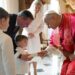Pope Leo XIV exchanging greetings with the royal family of Luxembourg