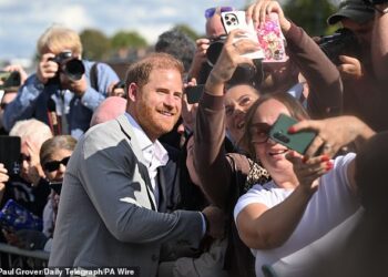 Prince Harry (pictured) will receive automatic taxpayer-funded armed police protection when he visits the UK, according to sources close to the Sussexes