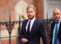 The Duke of Sussex leaving the Royal Courts of Justice in April (James Manning/PA)