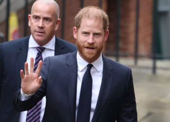 Prince Harry arrives at the High Court in London for the start of his court case against the publishers of the Daily Mail