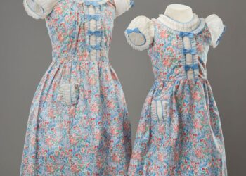 Cotton lawn dress and bloomers, Smith and Co, circa 1935