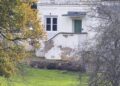 A recent photograph of Royal Lodge clearly shows it's state of disrepair with plaster peeling off the exterior walls