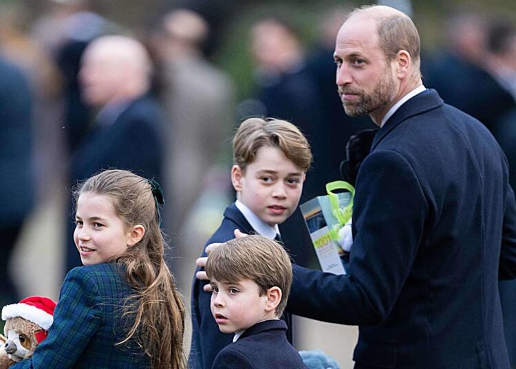 Samir Hussein/WireImage Princess Charlotte, Prince Louis, Prince George and Prince William on Christmas 2024