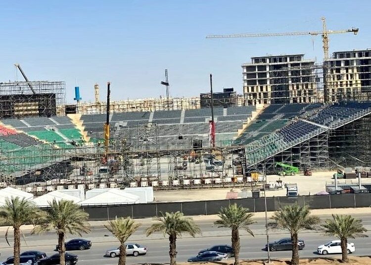 Royal Rumble stadium nears completion in Riyadh