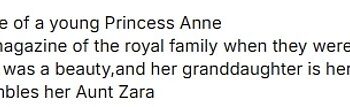 Royal onlookers have noted the incredible similarities between Isla and Zara