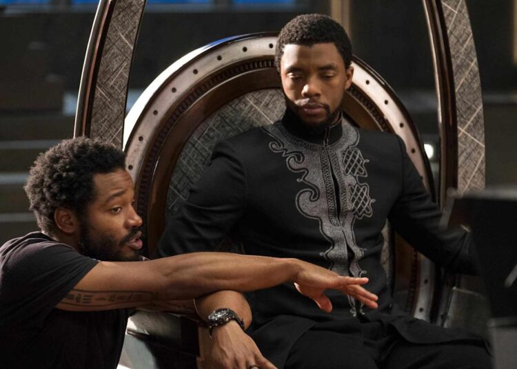 Matt Kennedy/Marvel Studios Ryan Coogler and Chadwick Boseman on the set of 'Black Panther'