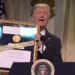 "Saturday Night Live" mocked President Donald Trump's hand-me-down Nobel Peace Prize during a whirlwind cold open this weekend.