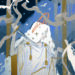Digital character art showing a female character wearing a crown and holding a dagger