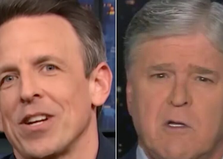 Seth Meyers Clowns Sean Hannity For Airing This Unexpected Protest Moment