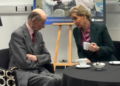 The Duke of Kent chats to the Duchess of Edinburgh