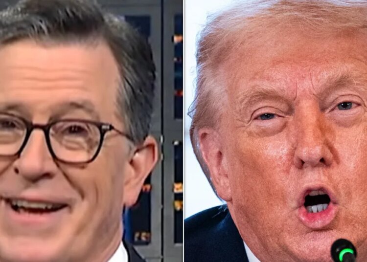 Stephen Colbert Has A Theory For Trump's 'Weird' Meeting Moment