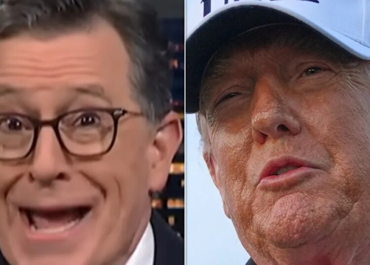 Stephen Colbert Spots The Most Bizarre Party Trump's Ever Had