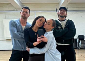 Strictly Come Dancing stars Kai Widdrington, Vicky Pattison, Alexis Warr and George Clarke