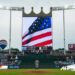The Kansas City Royals advance their home stadium Copman Stadium fence. 사진=ⓒAFPBBNews = News1