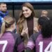 The Princess of Wales visiting with Rugby