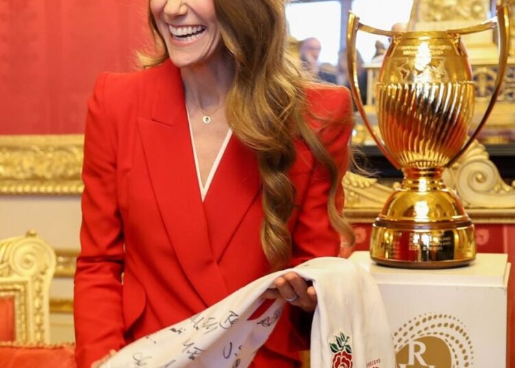 The Princess of Wales at the Red Roses reception at Windsor Castle