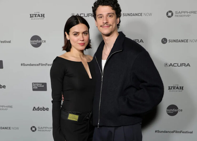 Nina Kiri and Adam DiMarco attend the
