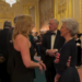The Duchess of Gloucester carries a Union Jack handbag
