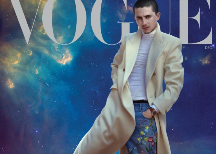 Timothée Chalamet, THE Celebrity of these Times, promotes Marty Supreme in Vogue