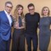 FILE - Eugene Levy, from left, Annie Murphy, Daniel Levy and Catherine O'Hara cast members in the series "Schitt's Creek" pose for a portrait during the 2018 Television Critics Association Winter Press Tour in Pasadena, Calif., on Jan. 14, 2018. (Photo by Willy Sanjuan/Invision/AP, File)