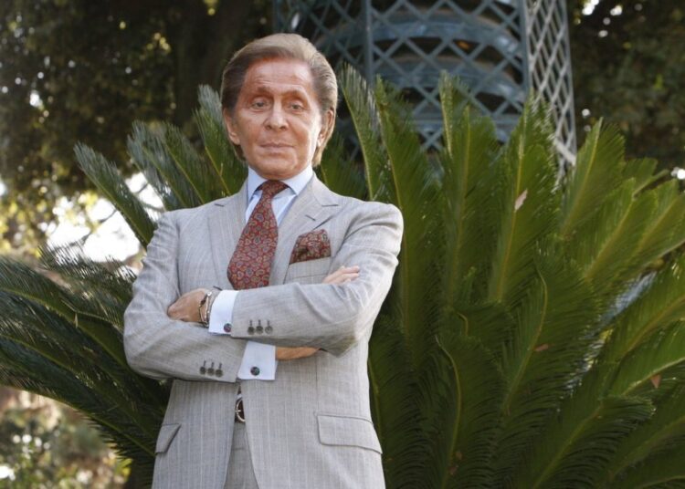 FILE - Fashion designer Valentino Garavani during a photo-call to present the documentary film