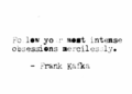 Black and white typewritten quote about following desires.