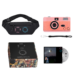 Merchandise set featuring a camera, fanny pack, and boxed album.