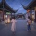 Visitors engage with chinese stories and interactive technology at the new iqiyi land yangzhou theme park