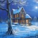 ❄️ Night Winter ❄️Acrylic Painting Tutorial / Art & Music ❄️ Picture | Kreativität Kunst Malerei