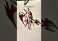 How to draw body with devil power#art #stickman #draw #howtodraw #sketch #shorts #artist