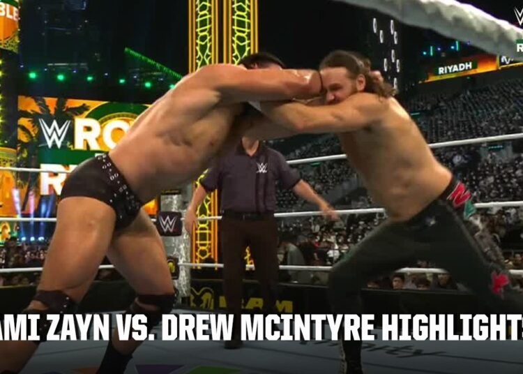 Sami Zayn vs. Drew McIntyre Highlights | 2026 Royal Rumble | WWE on ESPN