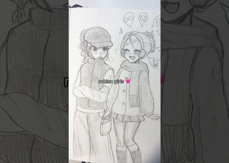 i think they are cute 🥹 #art #drawing #artist #roblox #illustration #sketch