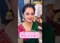 Actress Anitha Sampath visits Aadhini Handlooms on Feb 03 – Tuesday ♥️ #celebrity #shopping #sarees