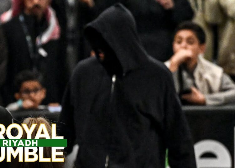 A mystery Superstar STOMPS Bron Breakker during Royal Rumble entrance: Royal Rumble 2026 highlights