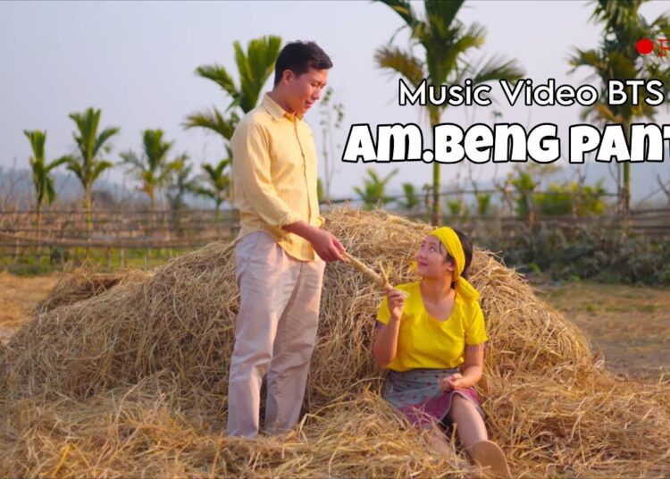 Am.beng pante my first Garo Music video BTS 😂
